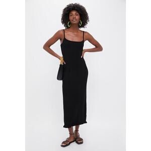 POMANDER PLACE Black Cable Knit Antonia Dress Size M NWT